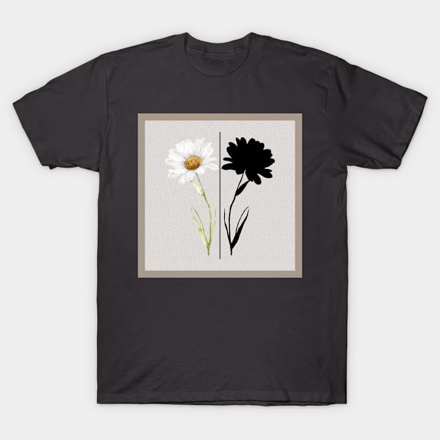 Ornamental Flower Flower Shadow T-Shirt by ADNDesign 01